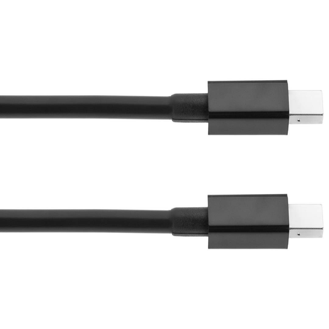 Cable Mini Displayport 2K 4K 1080p FullHD para audio y vídeo digital de 5m negro
