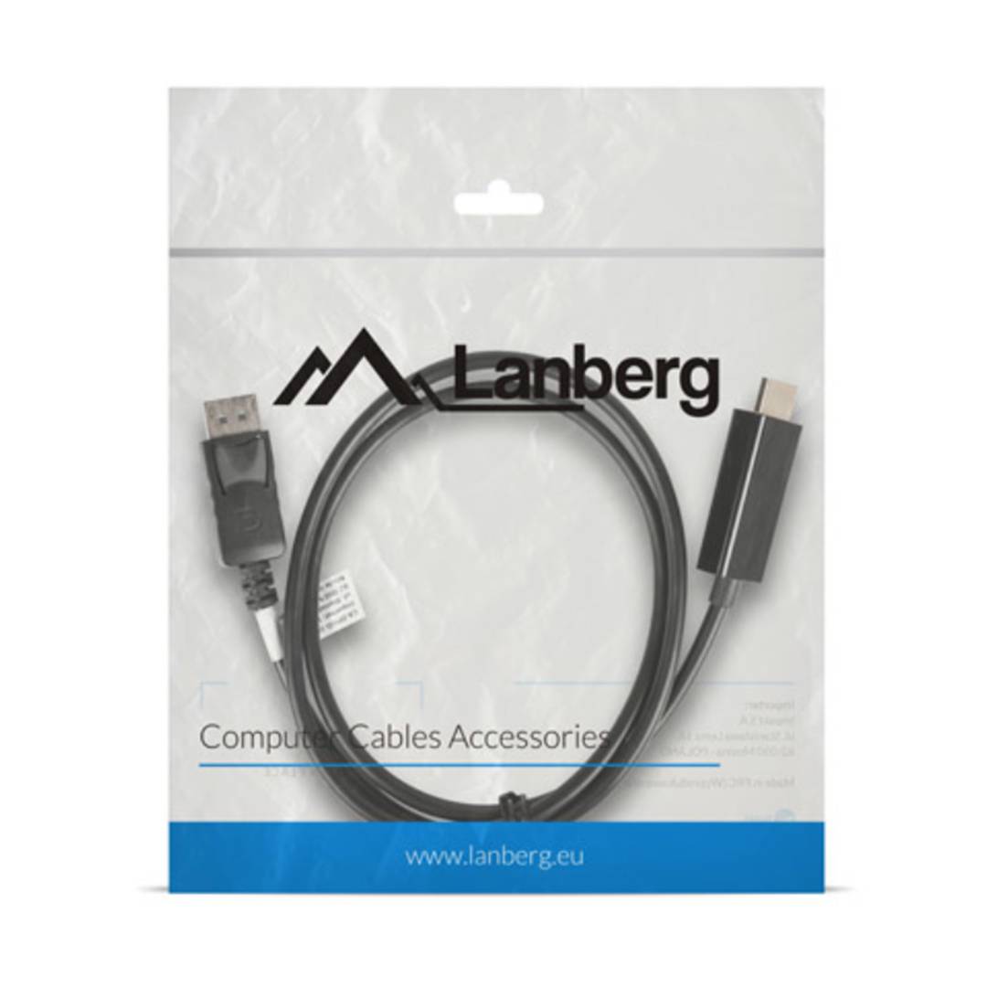 Cavo DisplayPort 1.1 a HDMI 8.64 Gb/s Lanberg nero 1 m