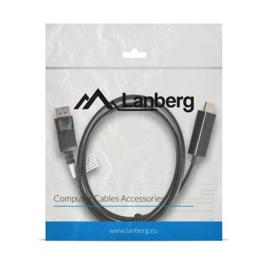 Cavo DisplayPort 1.1 a HDMI 8.64 Gb/s Lanberg nero 1 m
