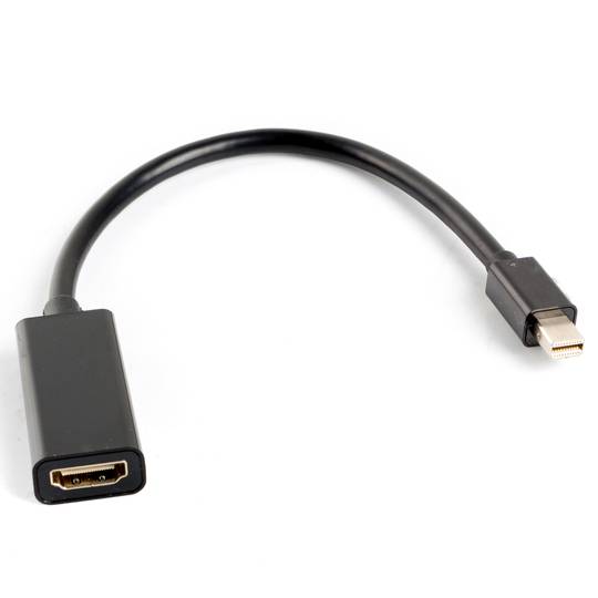 Câble adaptateur Lanberg mini Displayport mâle vers HDMI femelle 20 cm