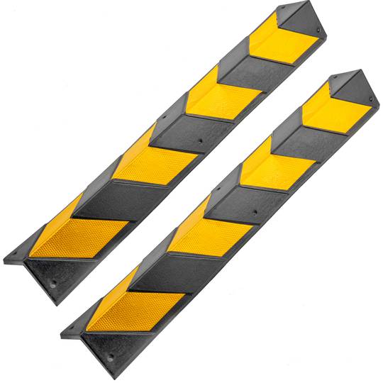Reflective corner rubber protector for car 2-pack