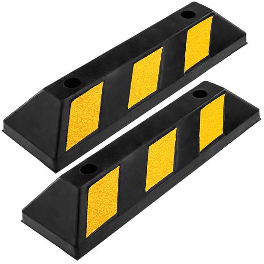 Topall de terra per rodes d'aparcament parking de goma 55 cm 2-pack