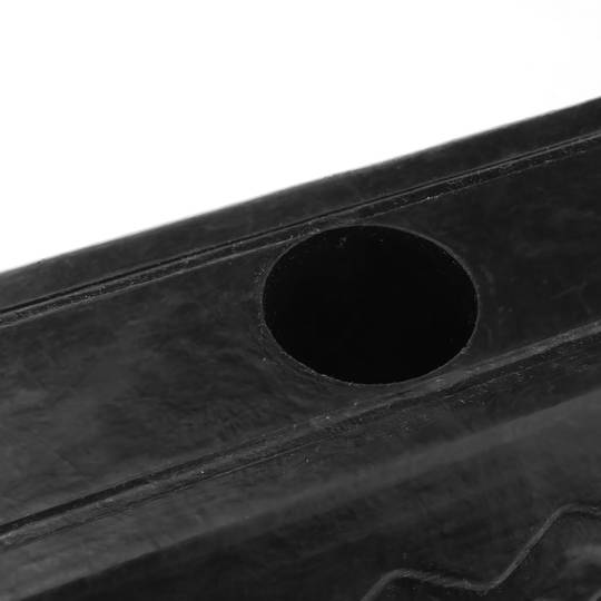 Parada do piso para rodas para estacionamento 50 cm de borracha e com refletores 2-pack