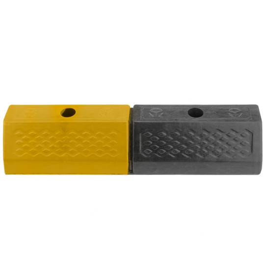 Parada do piso para rodas para estacionamento 50 cm de borracha e com refletores 2-pack