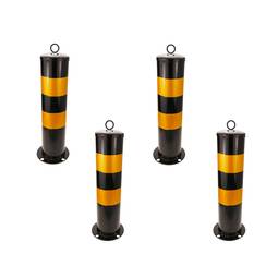 Dissuasore d’acciaio inchiodato con base fissa 12x50 cm 4-pack