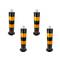 Dissuasore d’acciaio inchiodato con base fissa 12x50 cm 4-pack