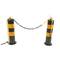 Dissuasore d’acciaio inchiodato con base fissa 12x50 cm 4-pack