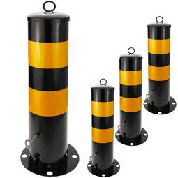 Dissuasore d’acciaio inchiodato con base removibile 12x50 cm 4-pack