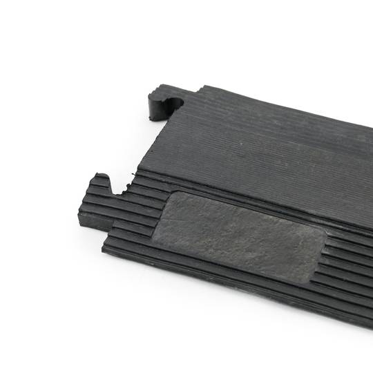 Passacavo a pavimento in gomma per la protezione elettrici canalina 1 vie 102 x 13 cm (2-PACK)