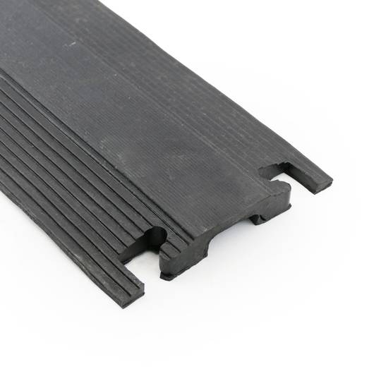 Passacavo a pavimento in gomma per la protezione elettrici canalina 1 vie 102 x 13 cm (2-PACK)