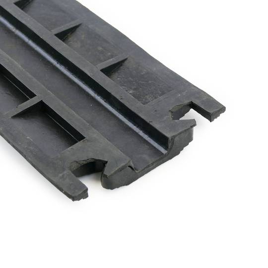 Passacavo a pavimento in gomma per la protezione elettrici canalina 1 vie 102 x 13 cm (2-PACK)