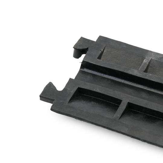 Passacavo a pavimento in gomma per la protezione elettrici canalina 1 vie 102 x 13 cm (2-PACK)