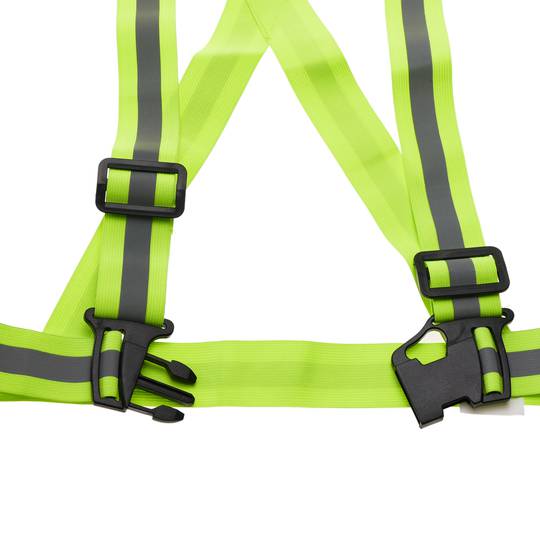 Armilla reflectant d'alta visibilitat amb tirants elàstics per a seguretat laboral ciclisme (2-PACK)