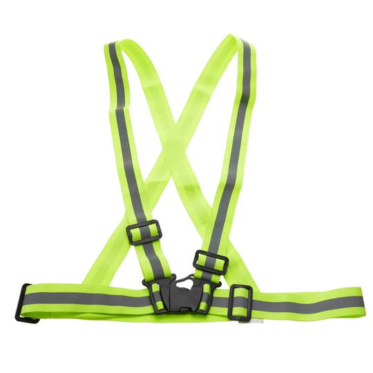Armilla reflectant d'alta visibilitat amb tirants elàstics per a seguretat laboral ciclisme (2-PACK)
