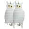 Repelent d'aus Repelent d'ocells i plagues Espantaocells tipus mussol reflectant i cascavells 2-pack