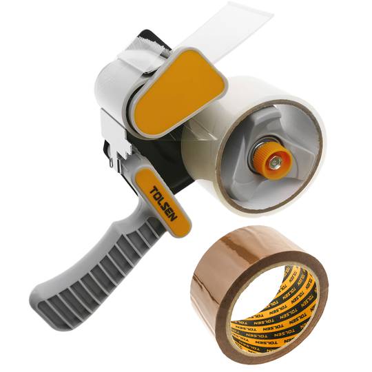 Braun Klebeband Packband Paketband für Päckchen 48 mm x 100m 55 Rollen mit Klebebandabroller