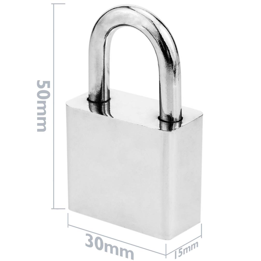 Cadeado de segurança aço 30mm 2-pack