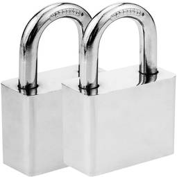 Security padlock iron 50mm 2-pack