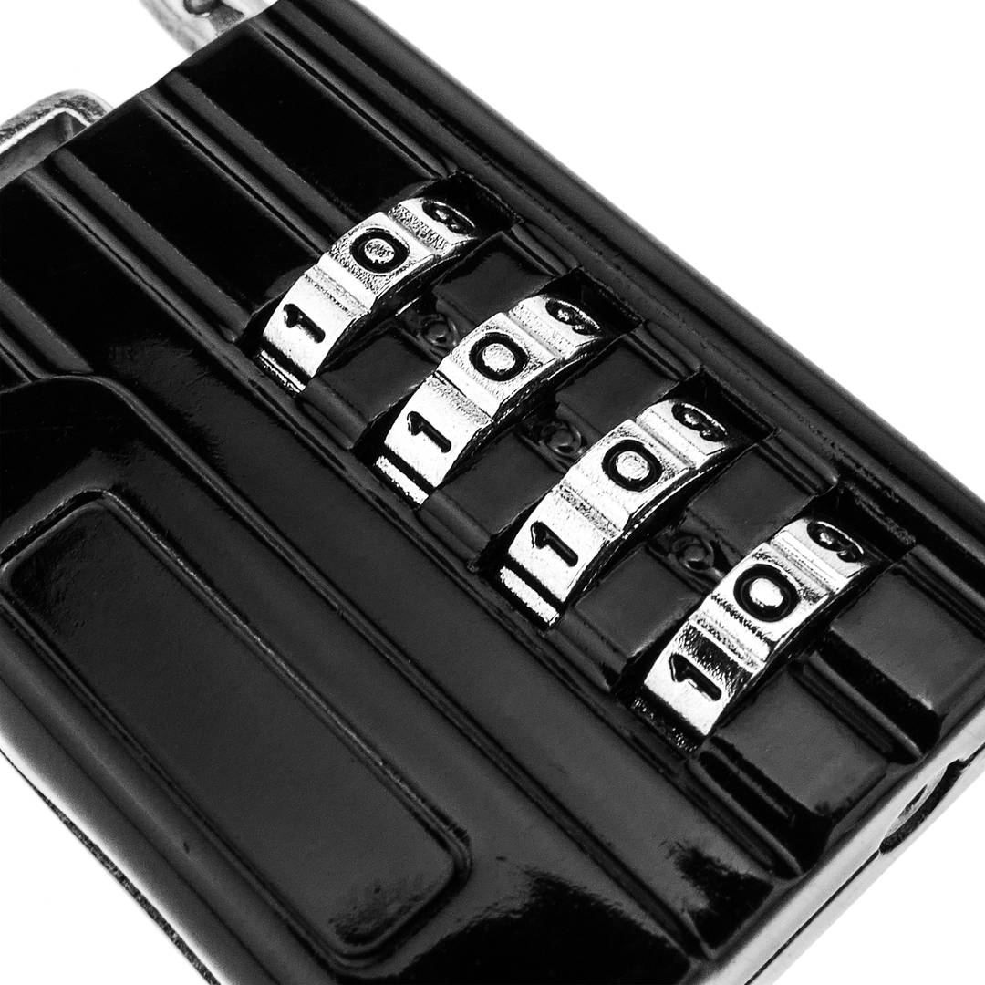 Cadenas de sécurité avec câble en acier et combinaison à 4 chiffres 2-pack