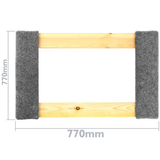 Gepolsterte Transport- und Ladeplattform mit Rädern 77 x 48 cm 2 Einheiten