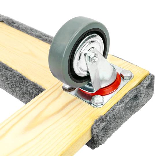 Gepolsterte Transport- und Ladeplattform mit Rädern 77 x 48 cm 2 Einheiten