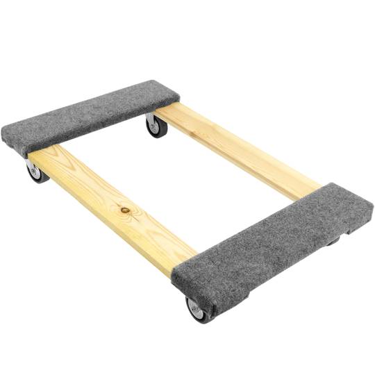 Gepolsterte Transport- und Ladeplattform mit Rädern 77 x 48 cm 2 Einheiten