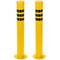 Confezione da 2 pz dissuasori in acciaio con base chiodata removibile 89x750mm