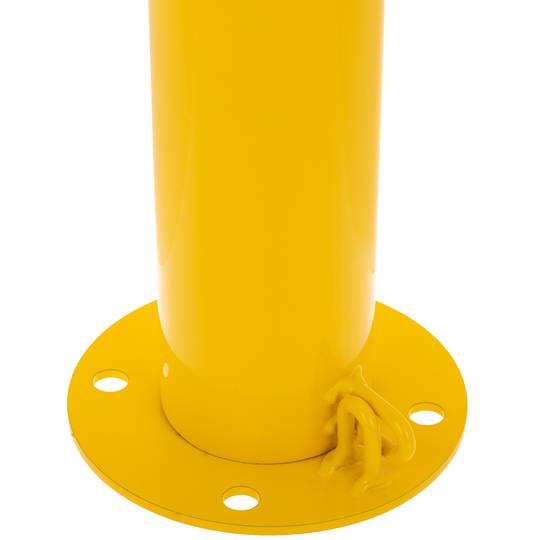 Pack de 2 unidades de postes de amarração em aço com base pregada amovível 110x1000mm