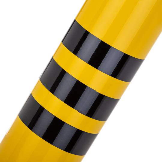 Pack de 2 unidades de postes de amarração em aço com base enterrada amovível 76x600mm