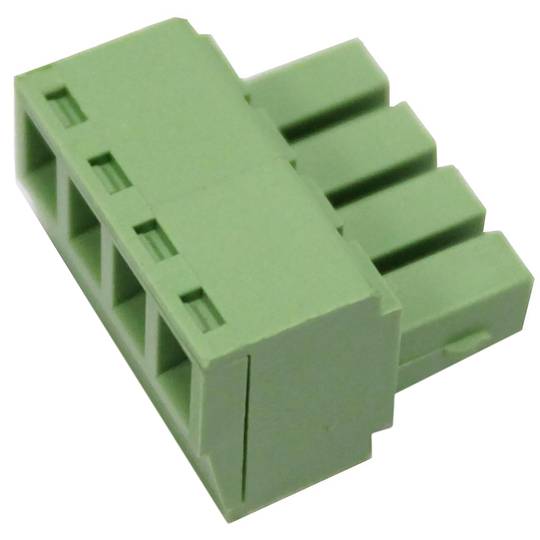 Connettore femmina per circuito stampato 4 terminali 3,81mm pacco da 5