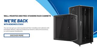 19" wall-mounted and floor-standing rack cabinet