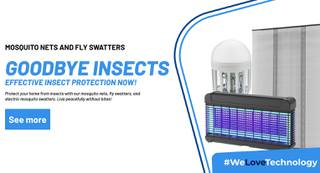 Mosquito nets and fly swatters